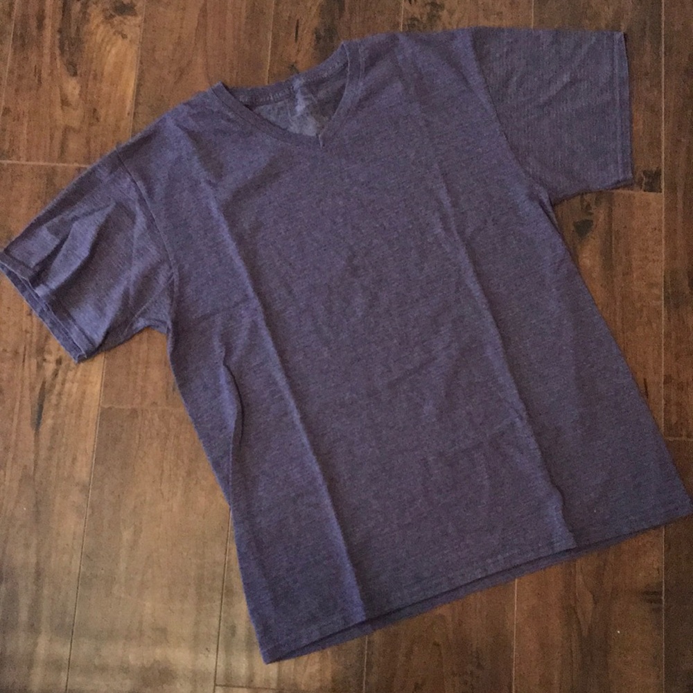 Purple V Neck Tee